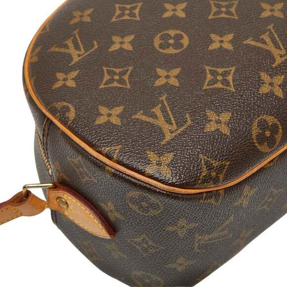 LOUIS VUITTON Authentic Brown Monogram Leather Shoulder Bag